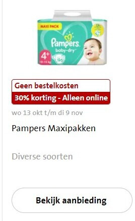 Pampers   luiers folder aanbieding bij  Jumbo - details