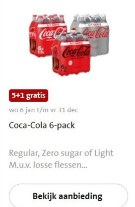 Coca-Cola   cola folder aanbieding bij  Jumbo - details