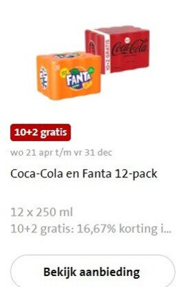 Coca-Cola   frisdrank, cola folder aanbieding bij  Jumbo - details