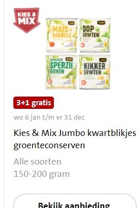 Jumbo Huismerk   groenteconserven folder aanbieding bij  Jumbo - details