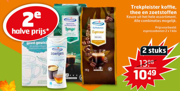 Trekpleister Huismerk   thee, koffie folder aanbieding bij  Trekpleister - details