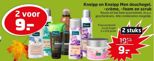 Kneipp   douchegel folder aanbieding bij  Trekpleister - details