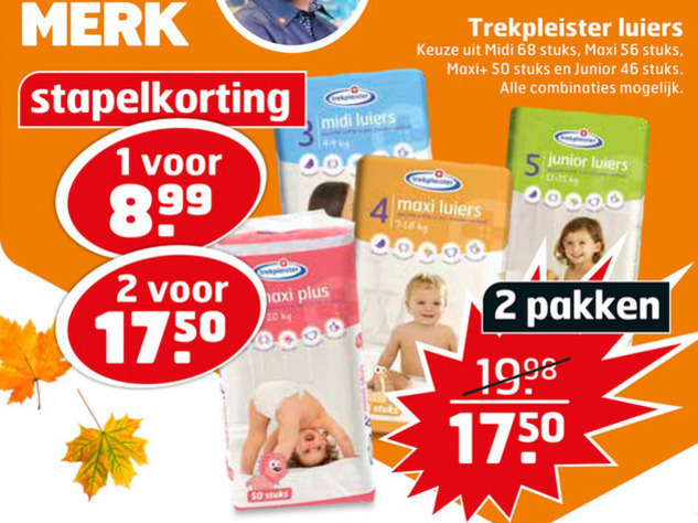 Trekpleister Huismerk   luiers folder aanbieding bij  Trekpleister - details