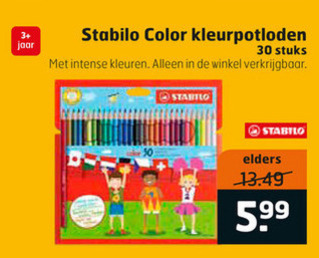 Stabilo   kleurpotloden folder aanbieding bij  Trekpleister - details