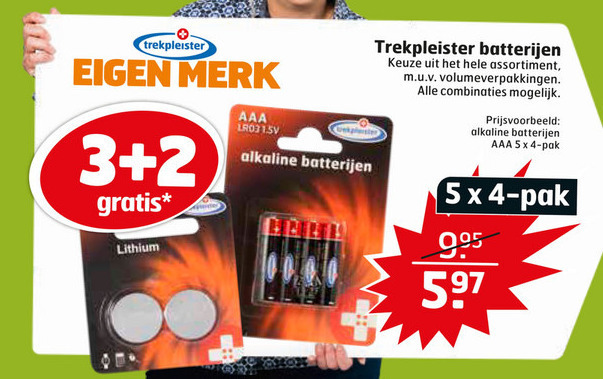 Trekpleister Huismerk   batterij folder aanbieding bij  Trekpleister - details