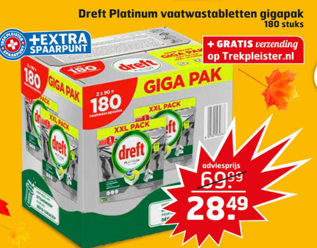 Dreft   vaatwasmiddel folder aanbieding bij  Trekpleister - details