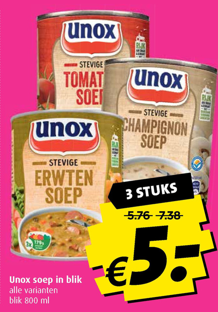 Unox   soep folder aanbieding bij  Boni - details