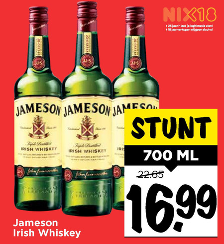 Jameson   whisky folder aanbieding bij  Vomar - details