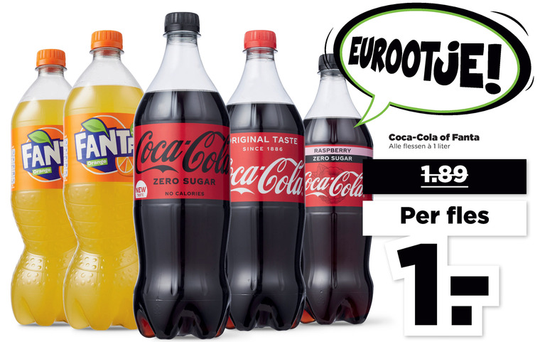 Coca-Cola   frisdrank, cola folder aanbieding bij  Plus - details