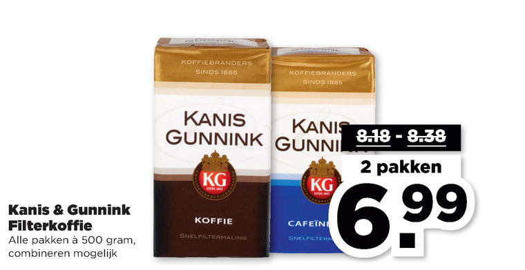 Kanis en Gunnink   koffie folder aanbieding bij  Plus - details