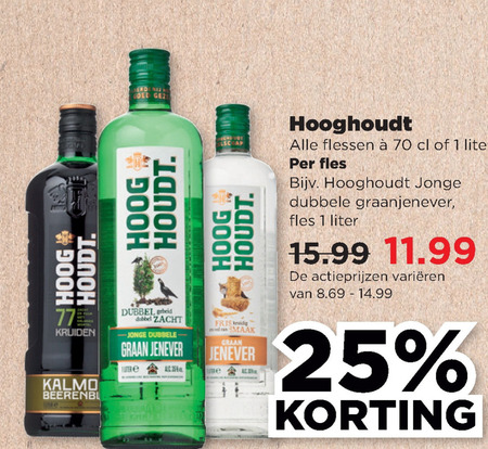 Hooghoudt   berenburg, jenever folder aanbieding bij  Plus - details