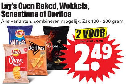 Lays   zoutje, chips folder aanbieding bij  Dirk - details