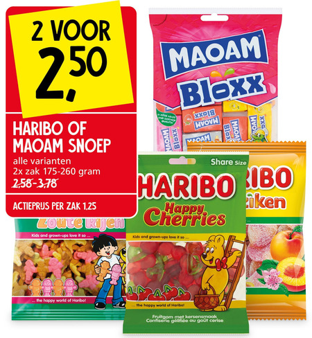 Maoam   snoep folder aanbieding bij  Jan Linders - details