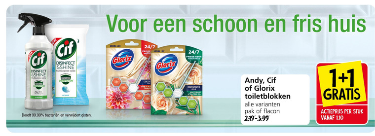 Andy   toiletblok, allesreiniger folder aanbieding bij  Jan Linders - details