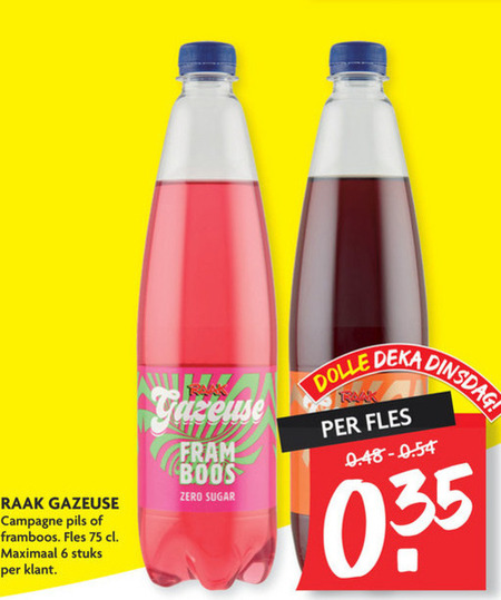 Raak   frisdrank folder aanbieding bij  Dekamarkt - details