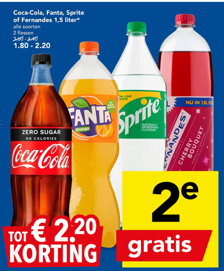 Fernandes   frisdrank, cola folder aanbieding bij  Deen - details