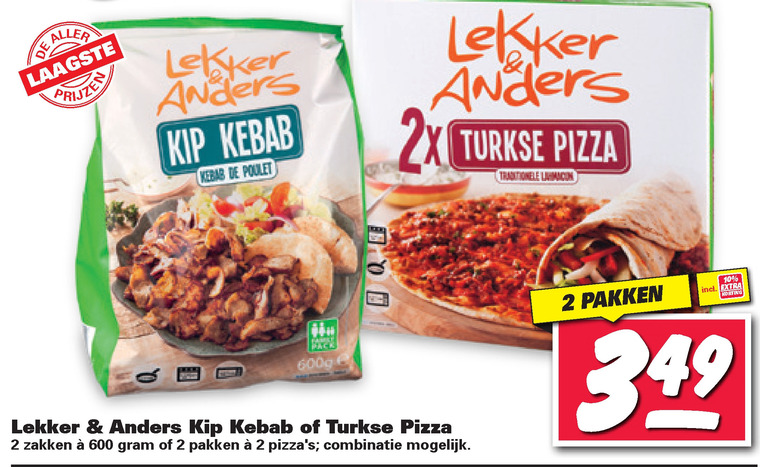 Lekker en Anders   diepvriespizza folder aanbieding bij  Nettorama - details