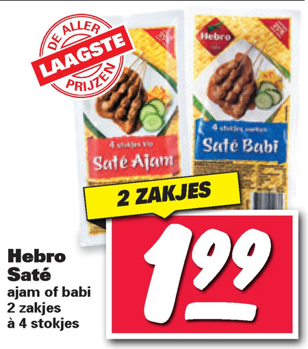 Hebro   satevlees, kipsate folder aanbieding bij  Nettorama - details