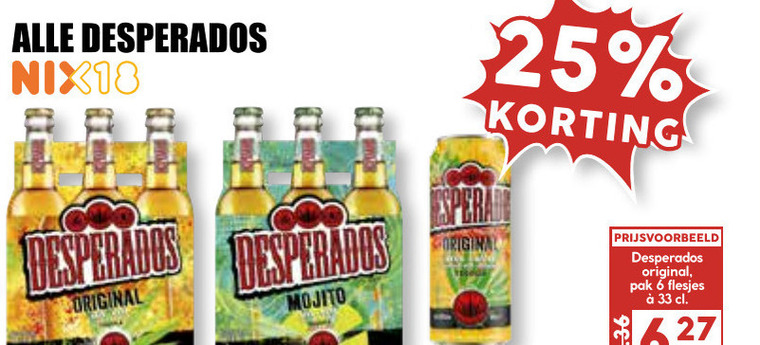 Desperados   speciaalbier folder aanbieding bij  MCD Supermarkt Basis - details