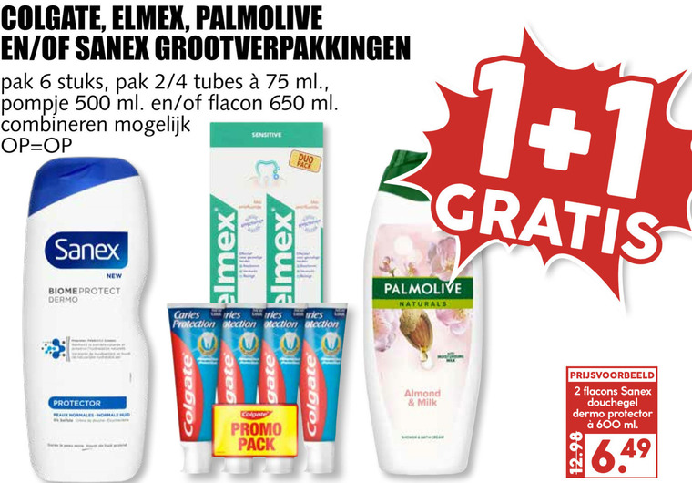 Palmolive   douchegel, tandpasta folder aanbieding bij  MCD Supermarkt Basis - details