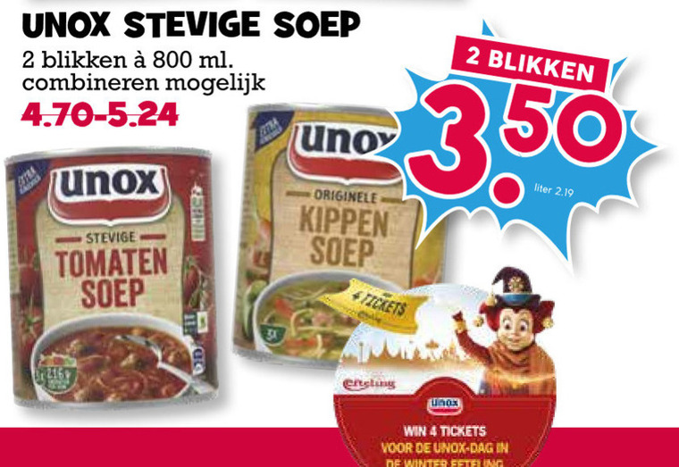 Unox   soep folder aanbieding bij  Boons Markt - details