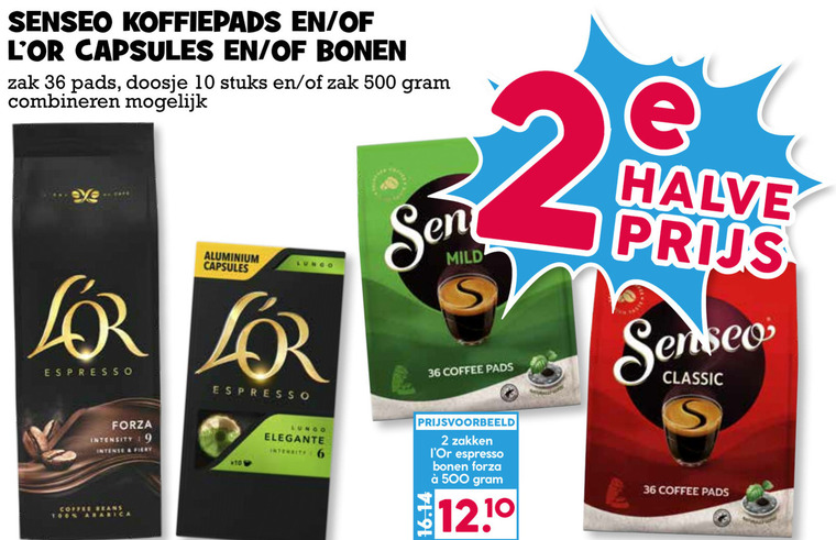 Douwe Egberts Senseo   koffiebonen, koffiecups folder aanbieding bij  Boons Markt - details