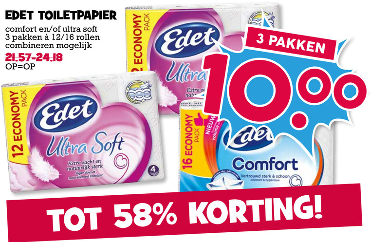 Edet   toiletpapier folder aanbieding bij  Boons Markt - details