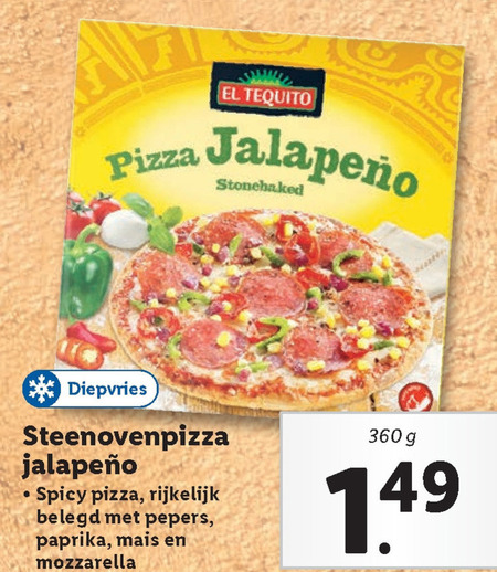 El Tequito   diepvriespizza folder aanbieding bij  Lidl - details