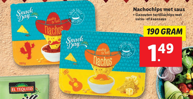 El Tequito   chips folder aanbieding bij  Lidl - details