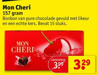 Mon Cheri   bonbons folder aanbieding bij  Kruidvat - details