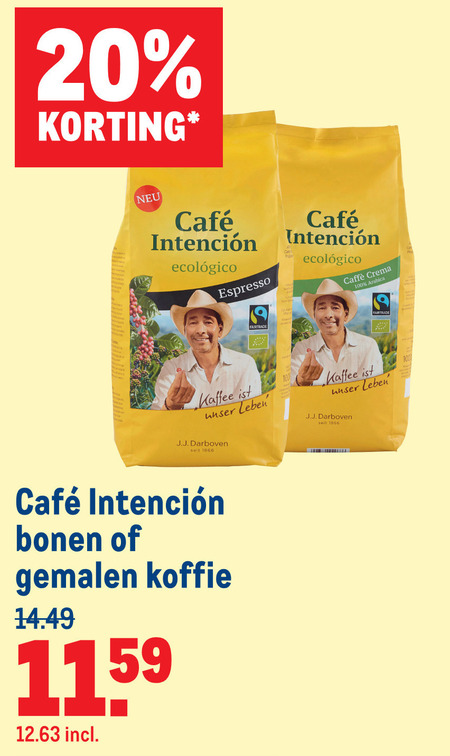 Cafe Intencion   koffiebonen, koffie folder aanbieding bij  Makro - details