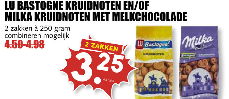 Milka   kruidnoten, chocolade kruidnoten folder aanbieding bij  MCD Supermarkt Basis - details