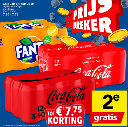 Fanta   frisdrank, cola folder aanbieding bij  Deen - details