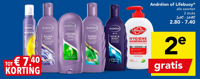 Lifebuoy   conditioner, shampoo folder aanbieding bij  Deen - details