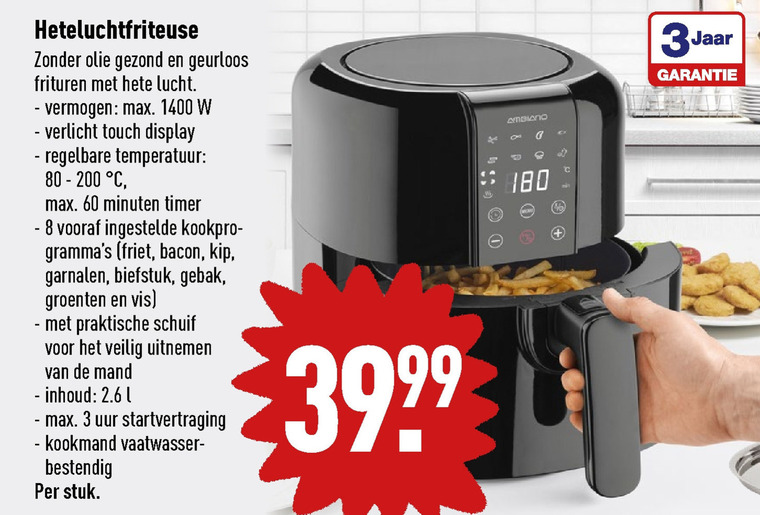 Thermisch dief bescherming friteuse folder aanbieding bij Aldi - details