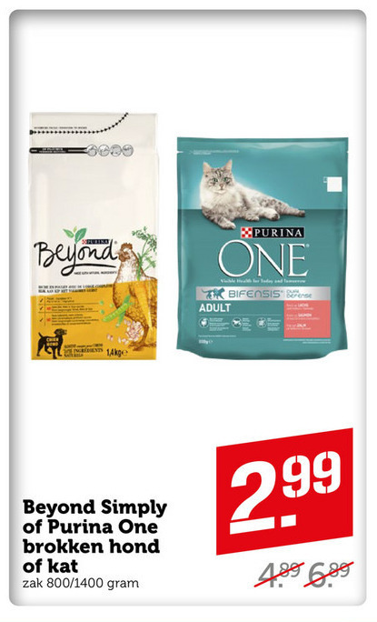 One   kattenvoer, hondenvoer folder aanbieding bij  Coop - details