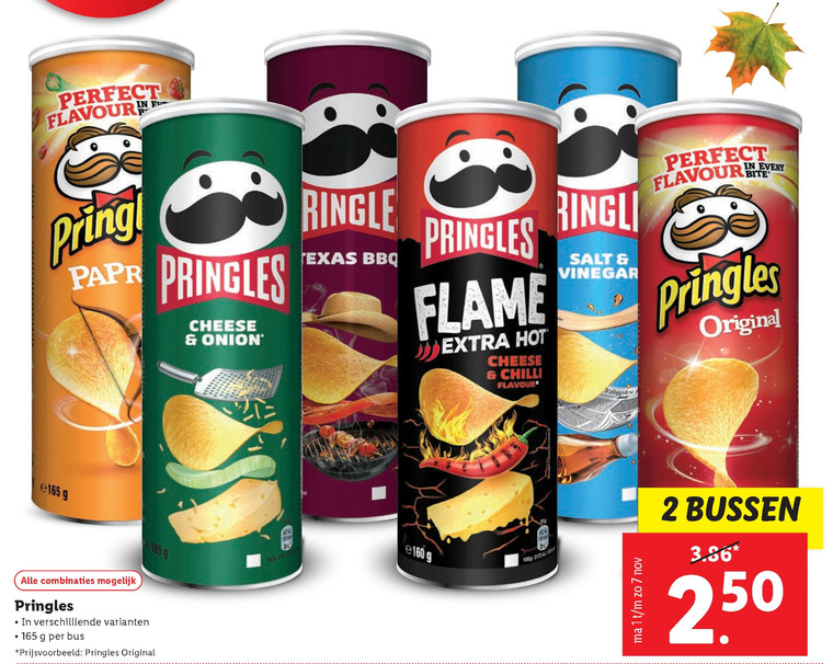 Pringles chips folder aanbieding bij Lidl details
