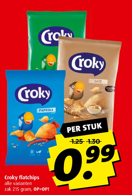 Croky   chips folder aanbieding bij  Boni - details