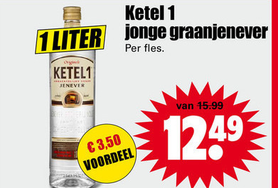 Ketel 1   jenever folder aanbieding bij  Dirk - details