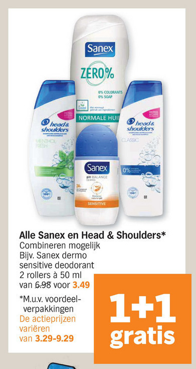 Head and Shoulders   douchegel, deodorant folder aanbieding bij  Albert Heijn - details