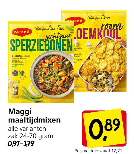 Maggi   maaltijdmix folder aanbieding bij  Jan Linders - details