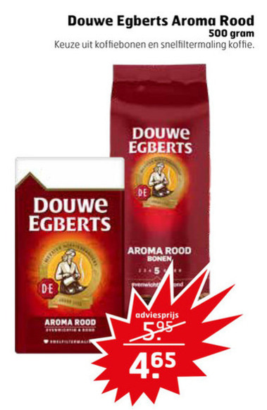 Douwe Egberts   koffie, koffiebonen folder aanbieding bij  Trekpleister - details