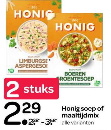 Honig   maaltijdmix, soep folder aanbieding bij  Spar - details