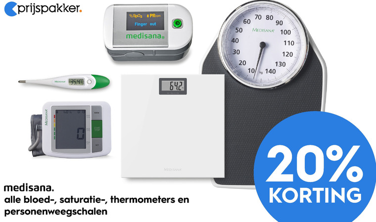 Medisana   koortsthermometer, weegschaal folder aanbieding bij  Blokker - details