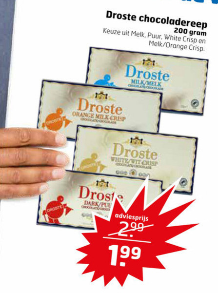 Droste   chocolade folder aanbieding bij  Trekpleister - details