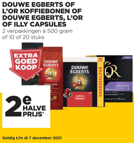 Douwe Egberts   koffiecups, koffiebonen folder aanbieding bij  Jumbo - details