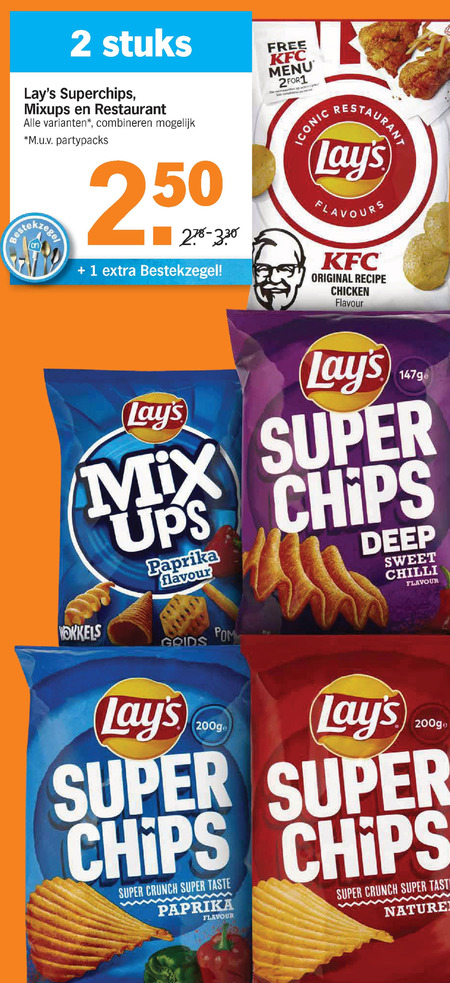 Lays   chips, zoutje folder aanbieding bij  Albert Heijn - details