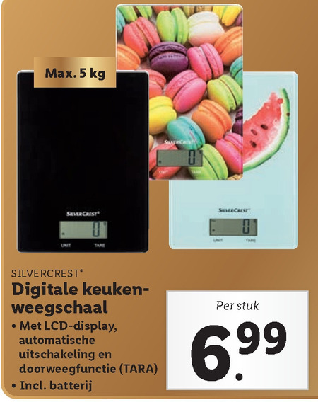 SilverCrest   keukenweegschaal folder aanbieding bij  Lidl - details