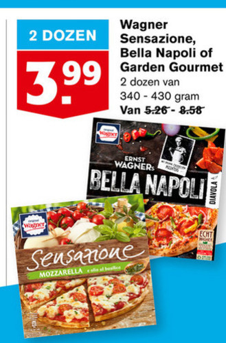 Wagner   diepvriespizza folder aanbieding bij  Hoogvliet - details