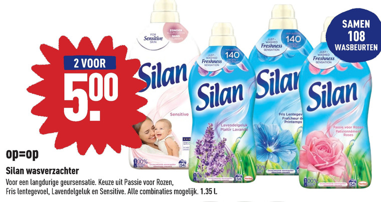 Silan   wasverzachter folder aanbieding bij  Aldi - details